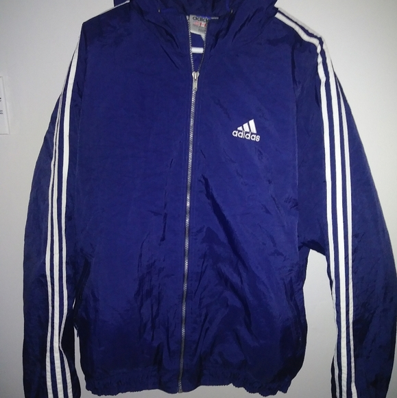 Adidas vintage blue jacket XL - Picture 1 of 4